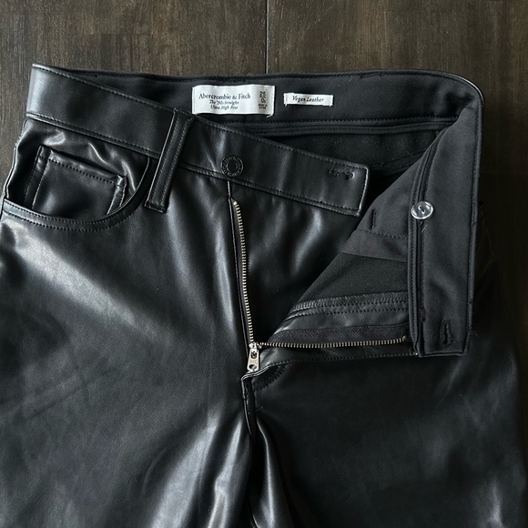 A&B Curve Love Vegan Leather Pants - Picture 8 of 14